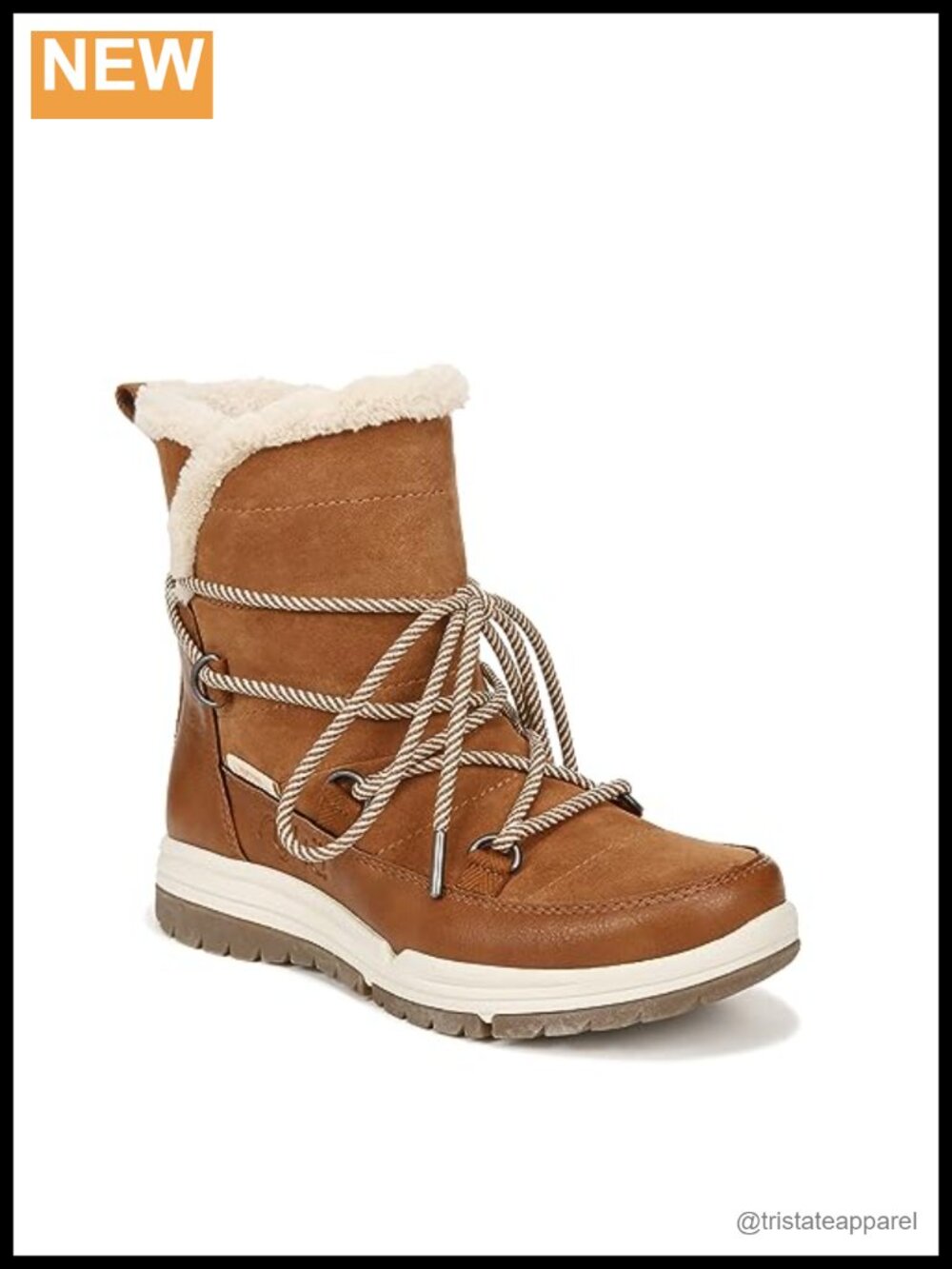 Women's Alpine Winter Boots Water-Resistant Leather Faux Fur Lining Pull-On